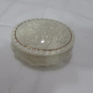 Vintage Small Lenox Box Fruits Of Life Covered Trinket Oval Gift Home Accent
